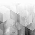  Watercolour Geometric Grey
