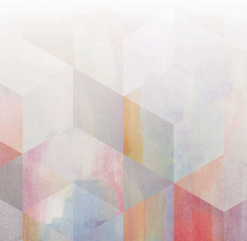 Watercolour Geometric Pink
