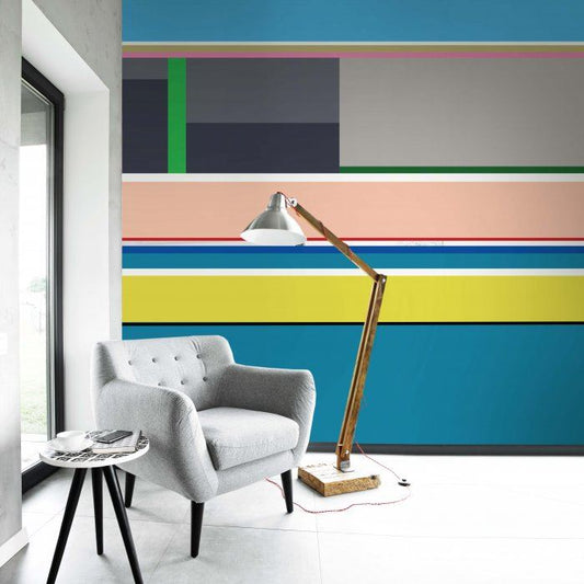 Mid-Century Modern – Retro Landscape Stripe