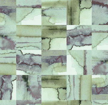 Watercolour Tiles Green