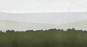 Pointing Things Out in Green - Cobalt - MU12079 - Digital Print - Muance - Kube Contract