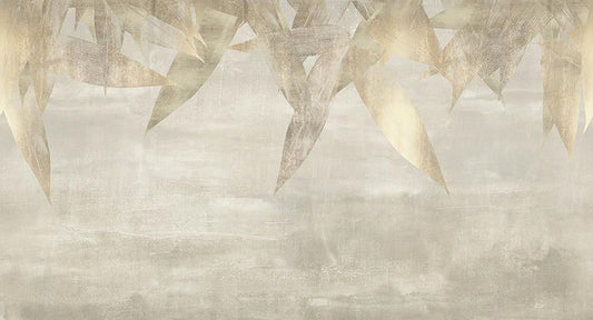 Shine Down in Gold - Cobalt - MU12067 - Digital Print - Muance - Kube Contract