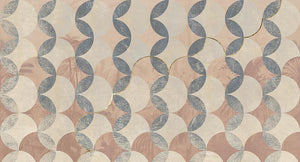 Tropicana Spheres in Pink - Cobalt - MU12070 - Digital Print - Muance - Kube Contract