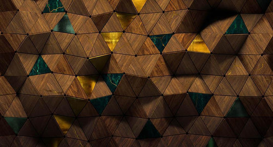Wall of Manu in Brown - Cobalt - MU12011 - Digital Print - Muance - Kube Contract